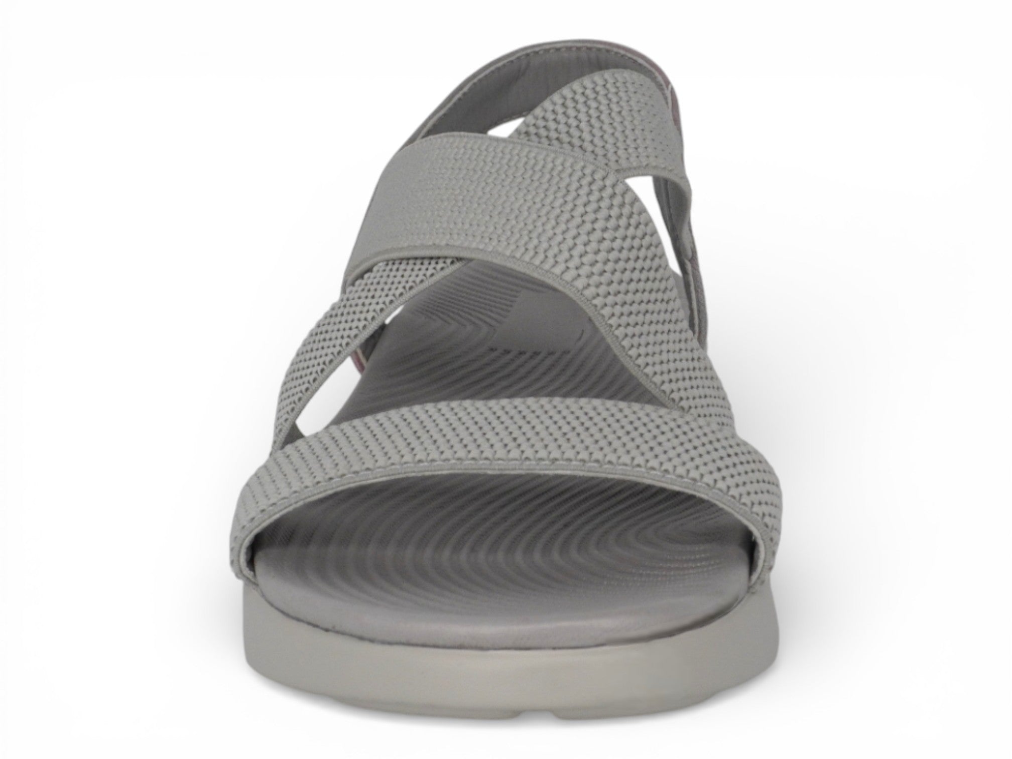 Women's Gray Elastic Athletic Sandal