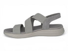 Women's Gray Elastic Athletic Sandal