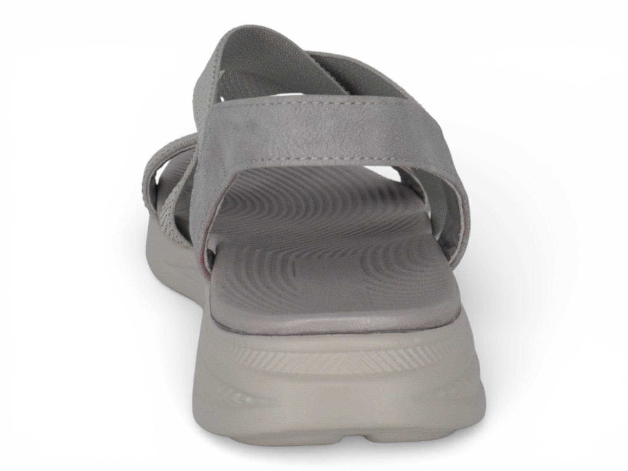 Women's Gray Elastic Athletic Sandal