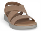 Women's Tan Elastic Athletic Sandal