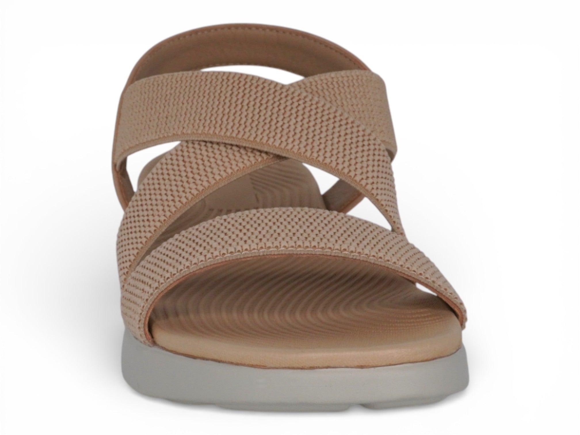 Women's Tan Elastic Athletic Sandal