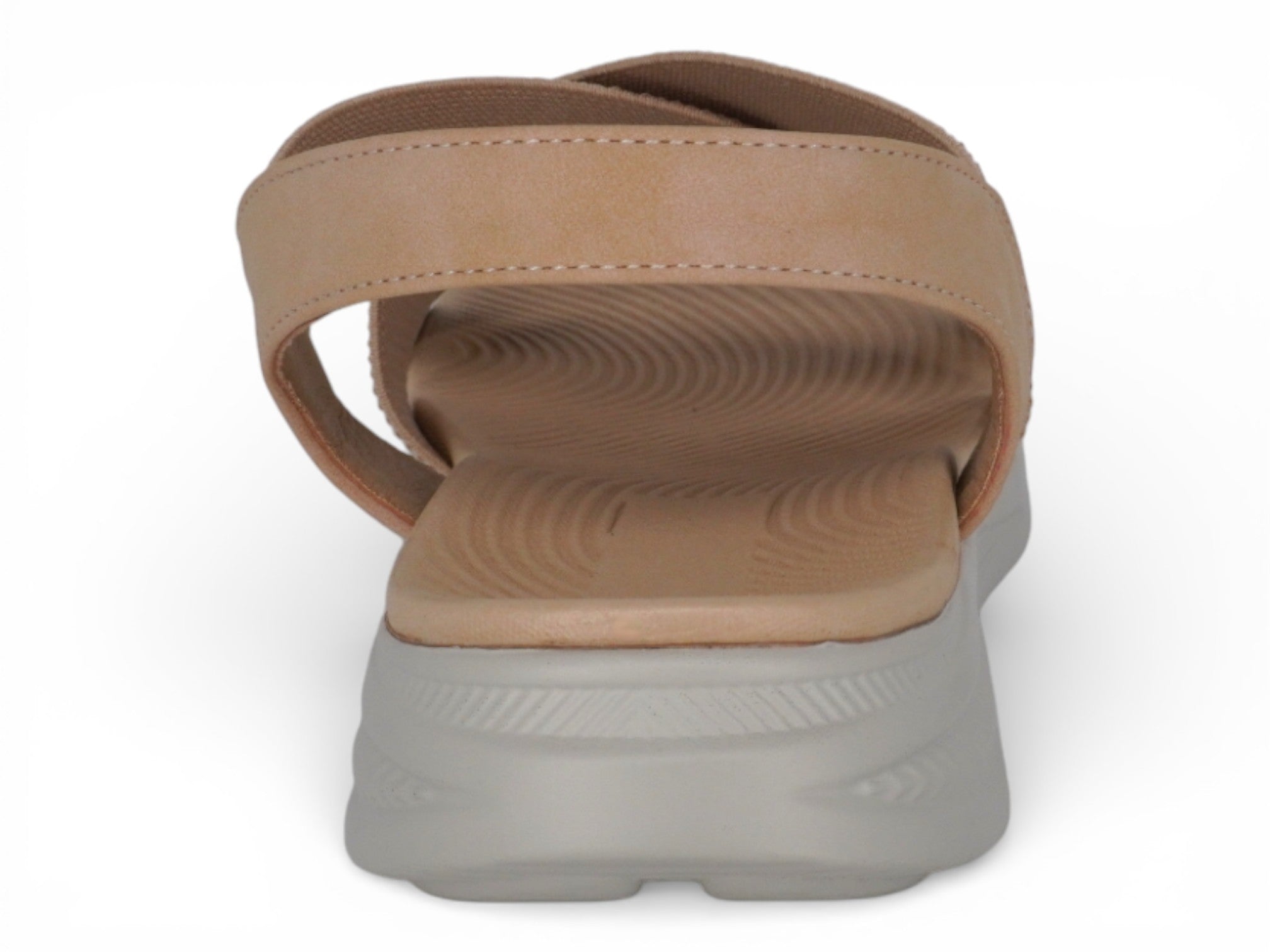 Women's Tan Elastic Athletic Sandal