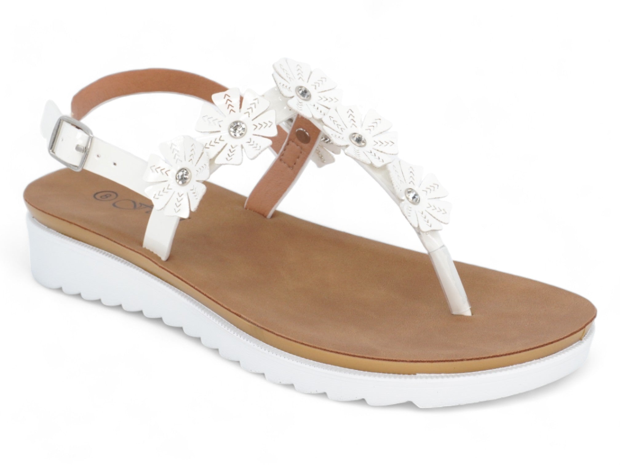 Women's White Valencia Sandal