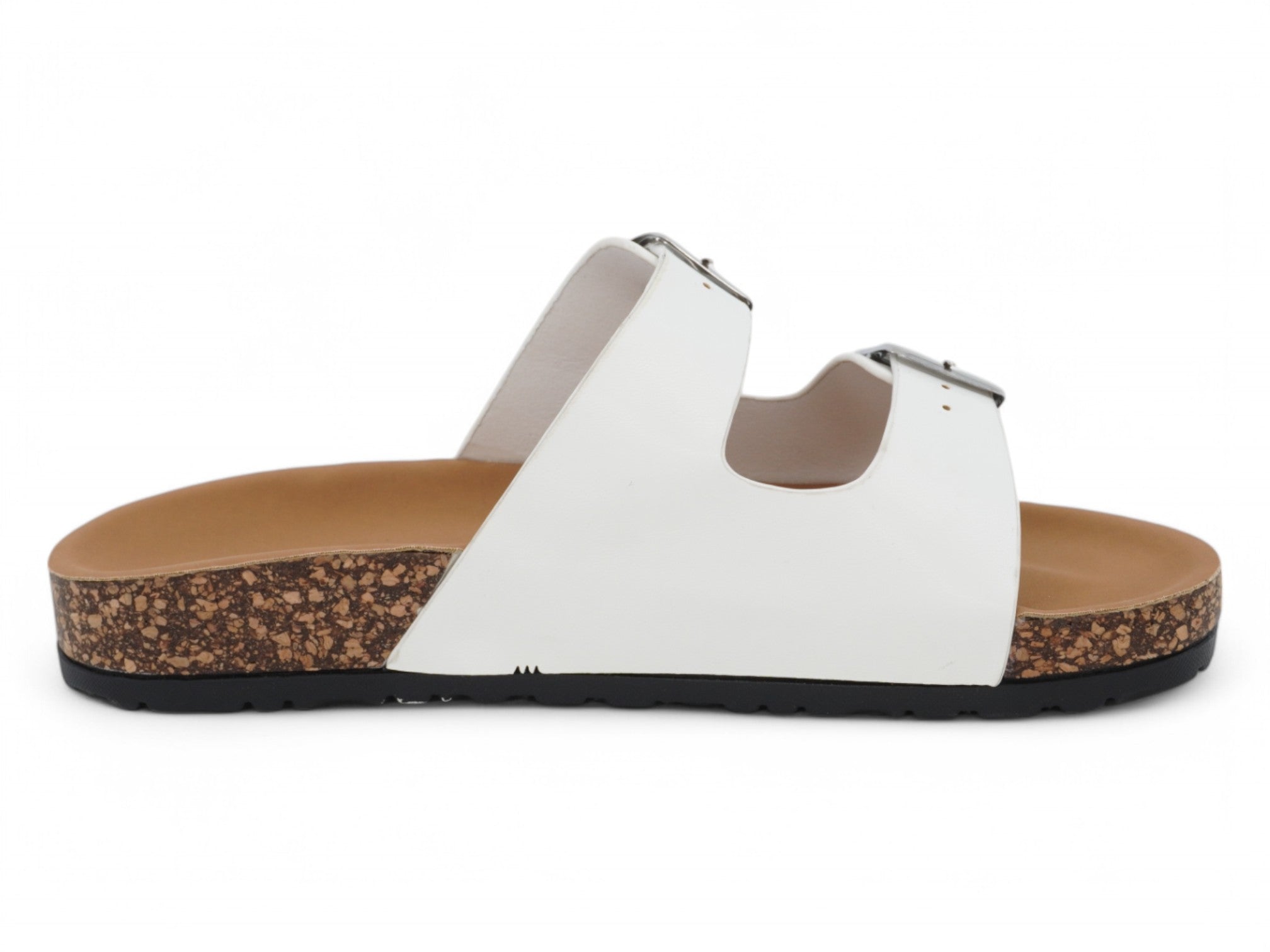 Women's White Vegan Leather Keisha Sandal