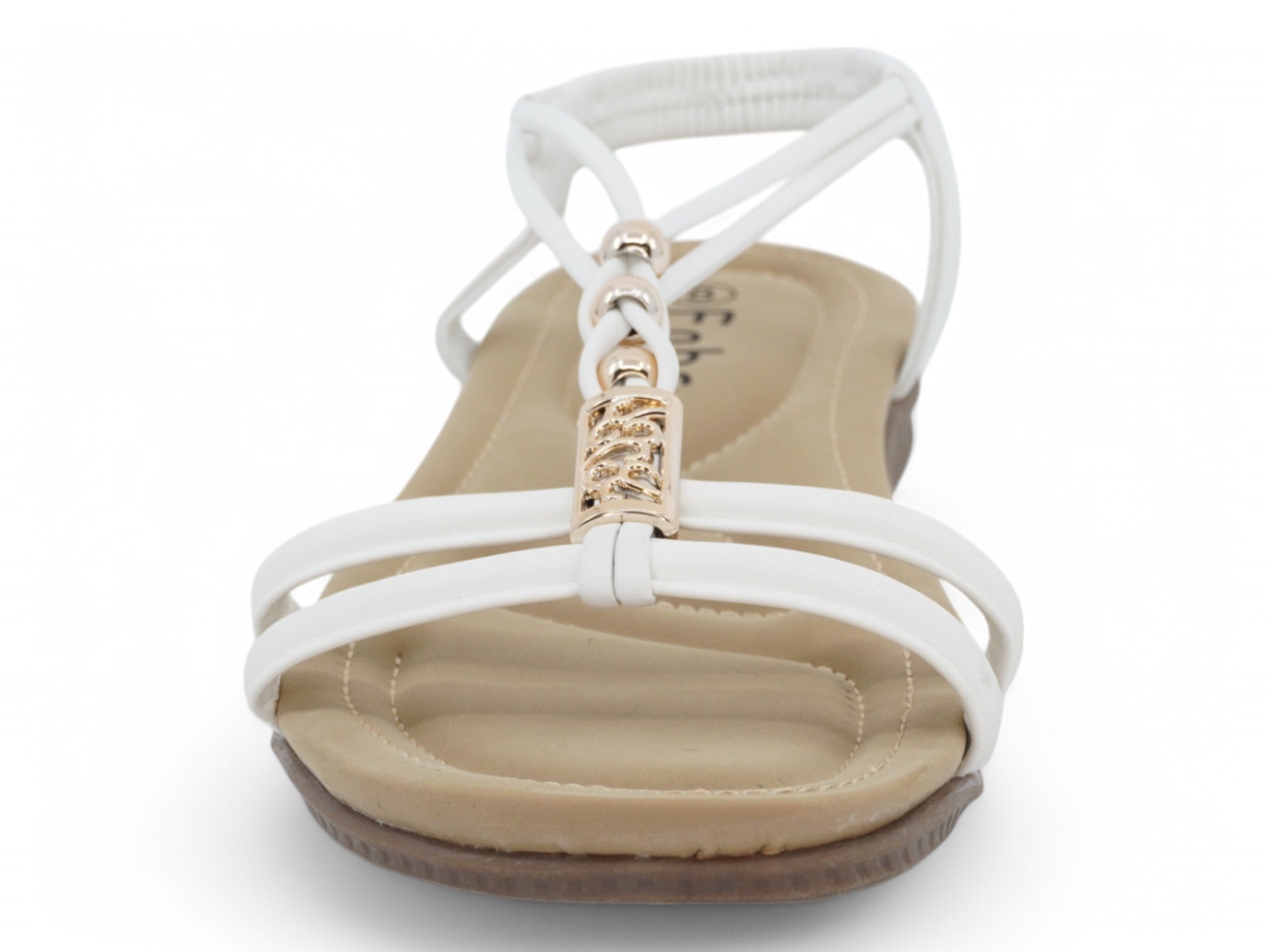 Women's White Amyra Sandal