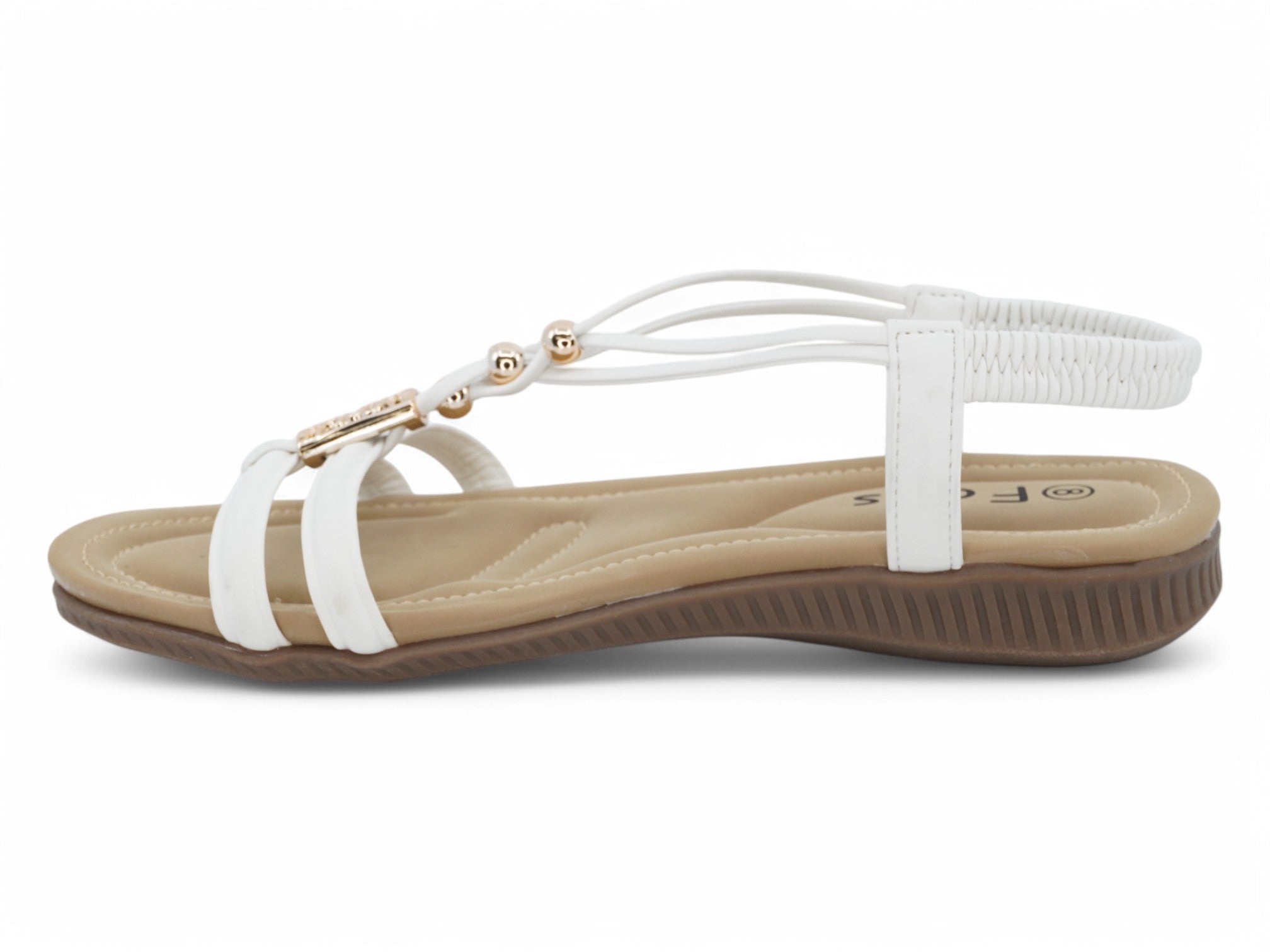 Women's White Amyra Sandal
