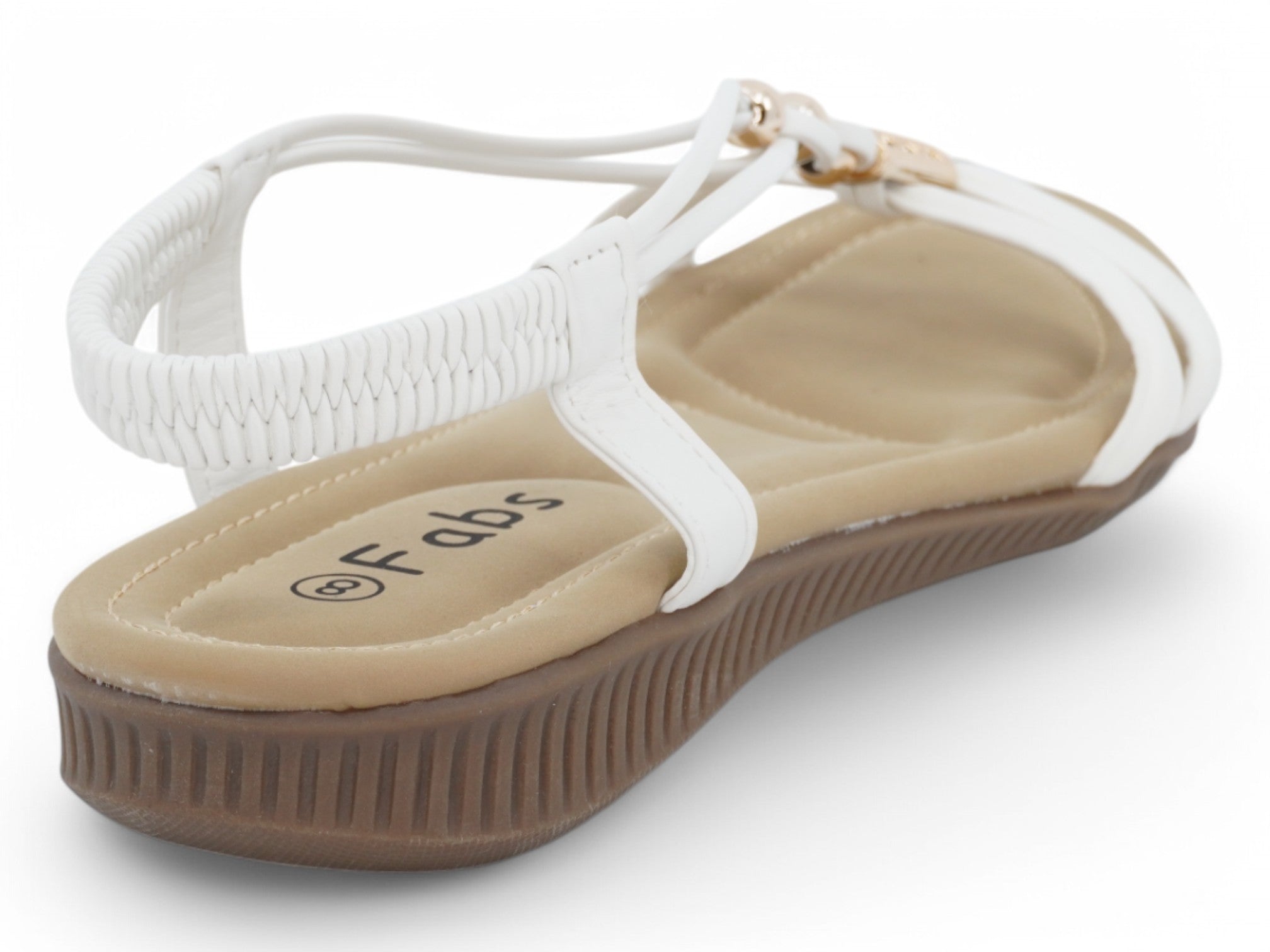 Women's White Amyra Sandal