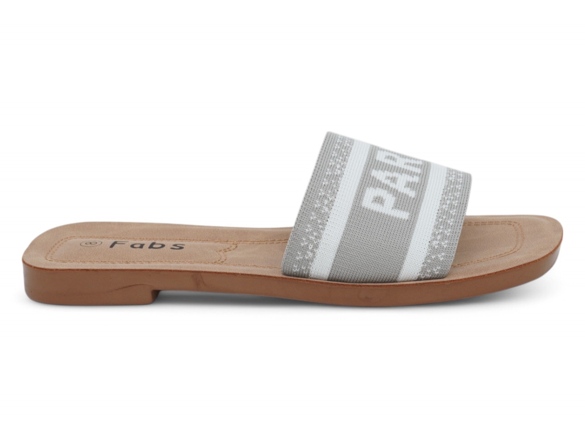 Women' Gray Paris Elastic Sandal