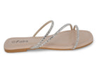 Women's Nude & Silver Kaylee Sandal