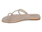 Women's Nude & Silver Kaylee Sandal