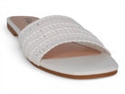 Women's White Raffia Sandal