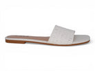 Women's White Raffia Sandal