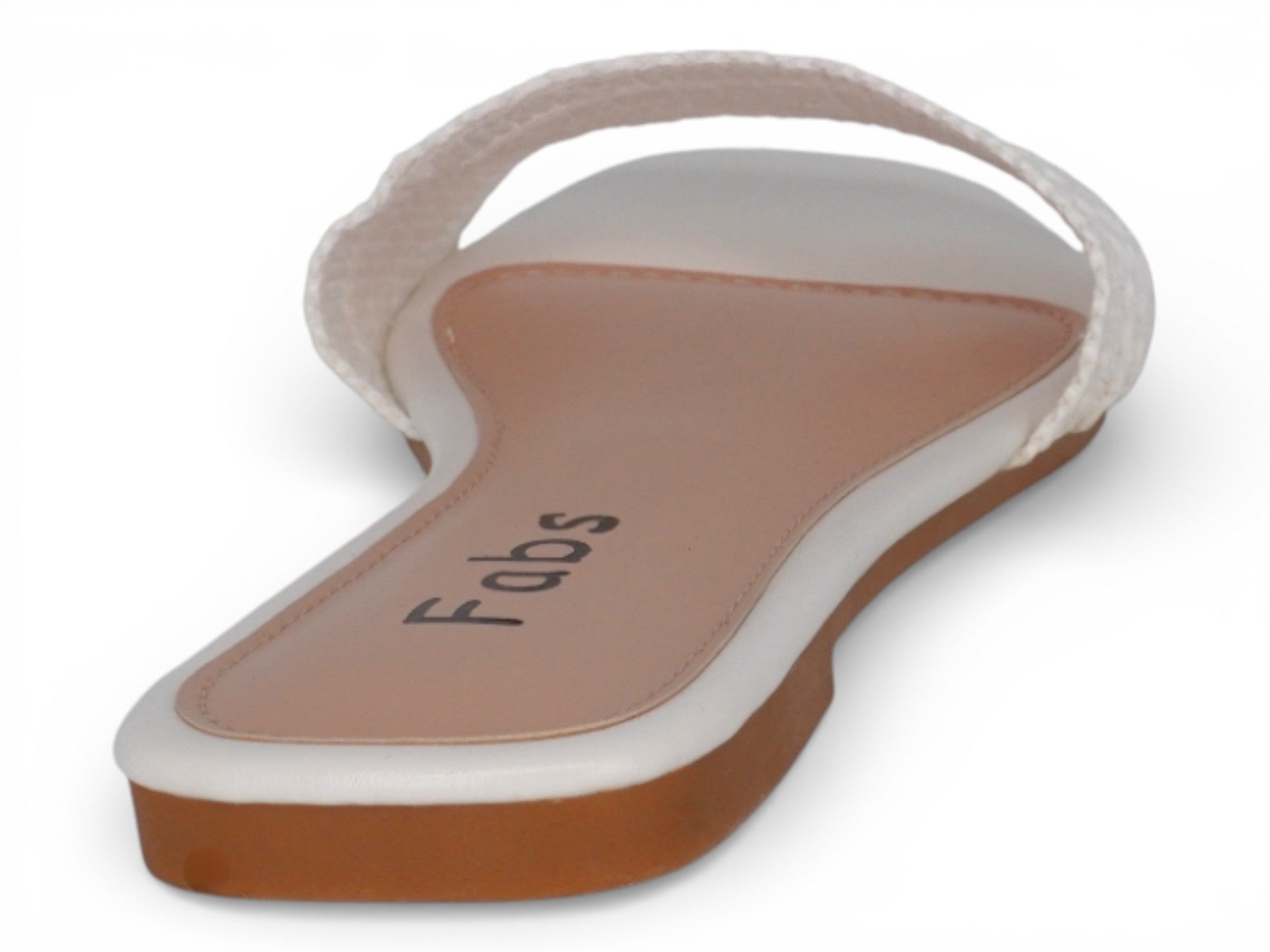 Women's White Raffia Sandal