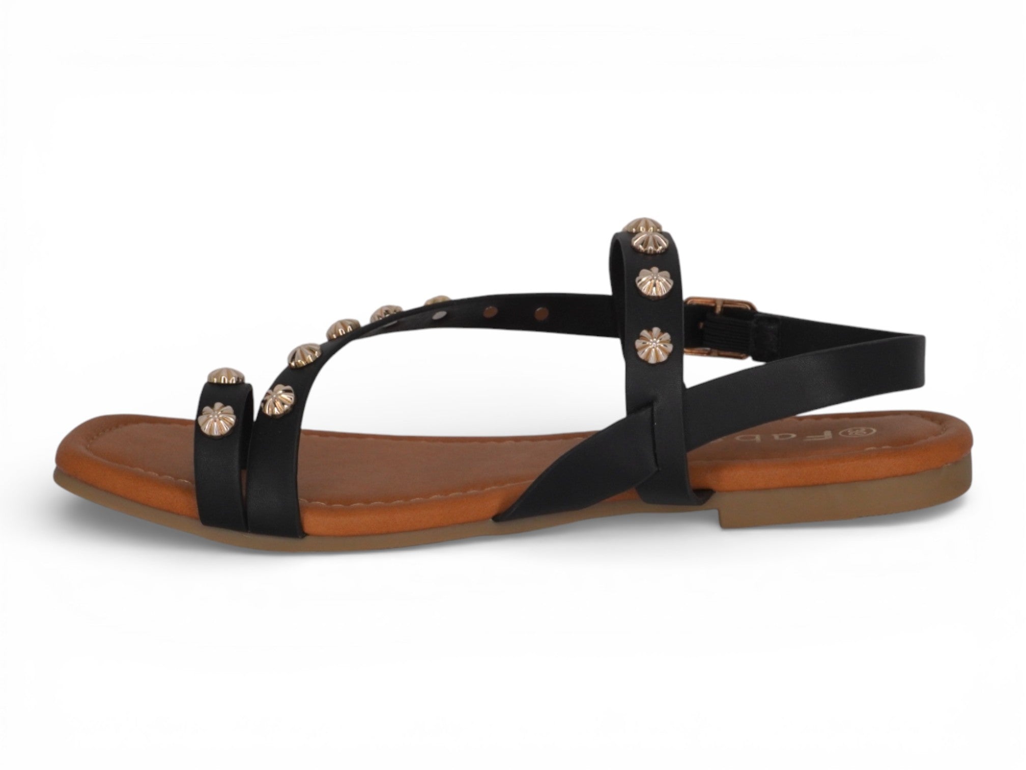 Women's Black Crystalla Sandal