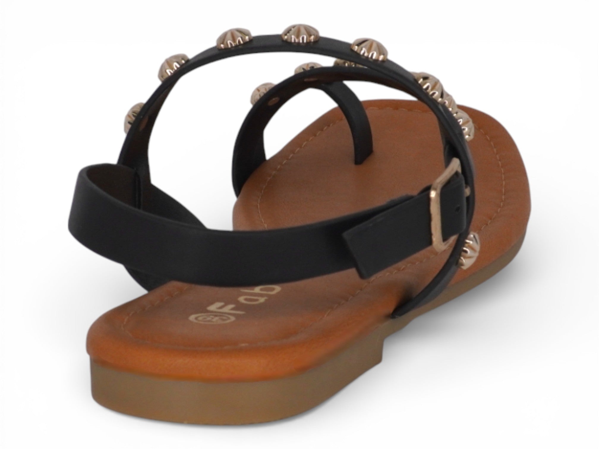 Women's Black Crystalla Sandal