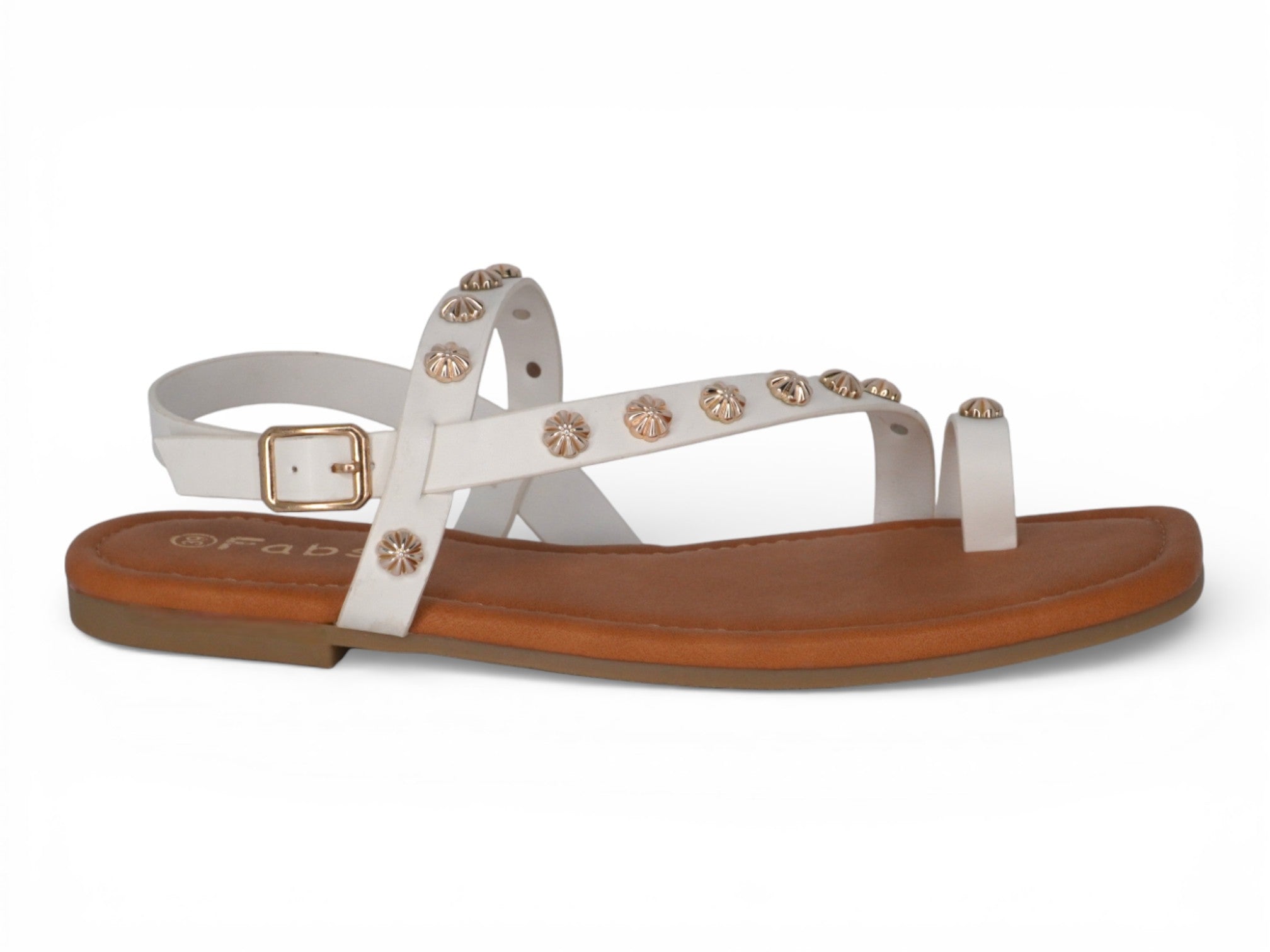 Women's White Crystalla Sandal