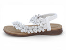 Women's White Floral Padded Sandal
