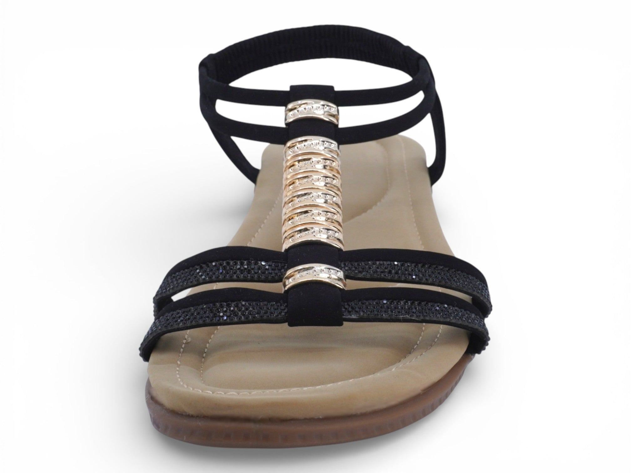 Women's Black Beverly Padded Sandal