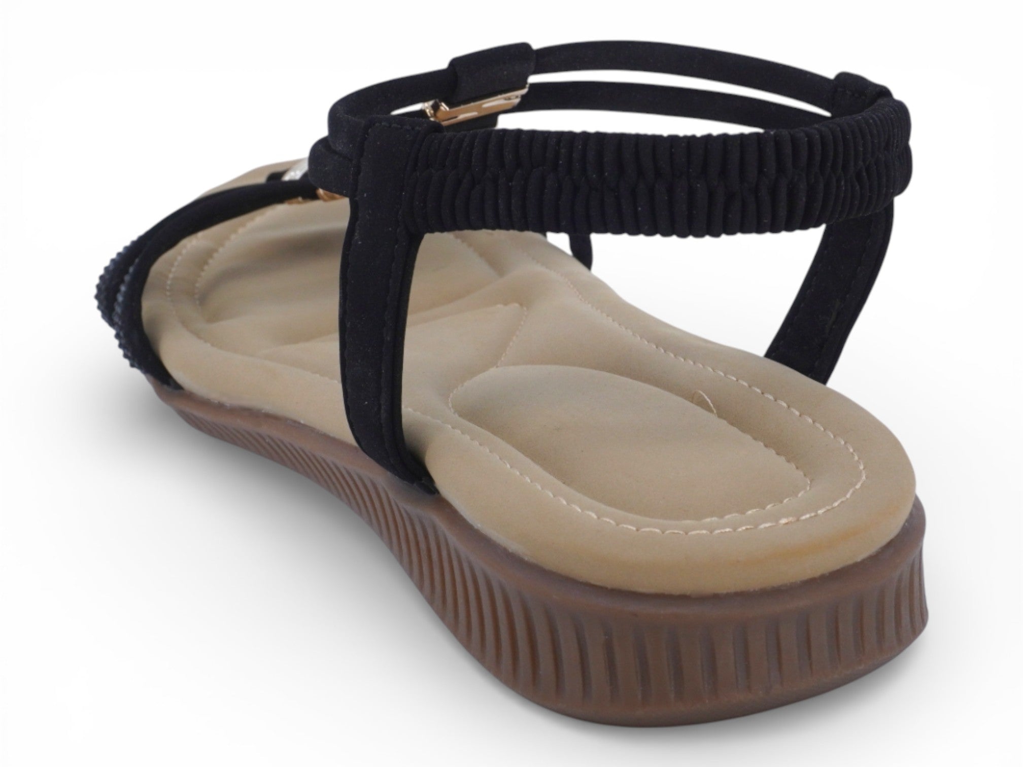 Women's Black Beverly Padded Sandal