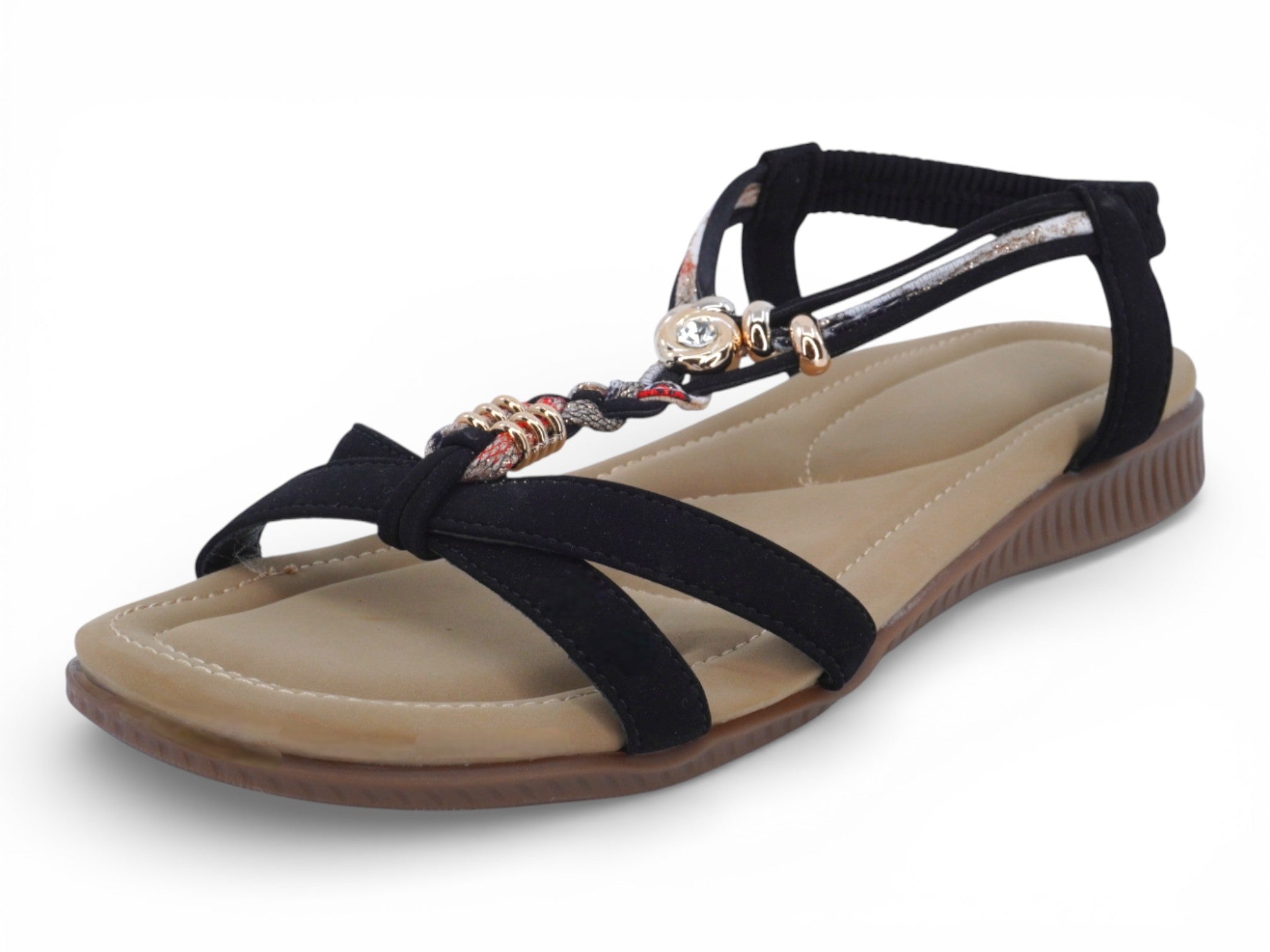 Women's Black Joni Padded Sandal