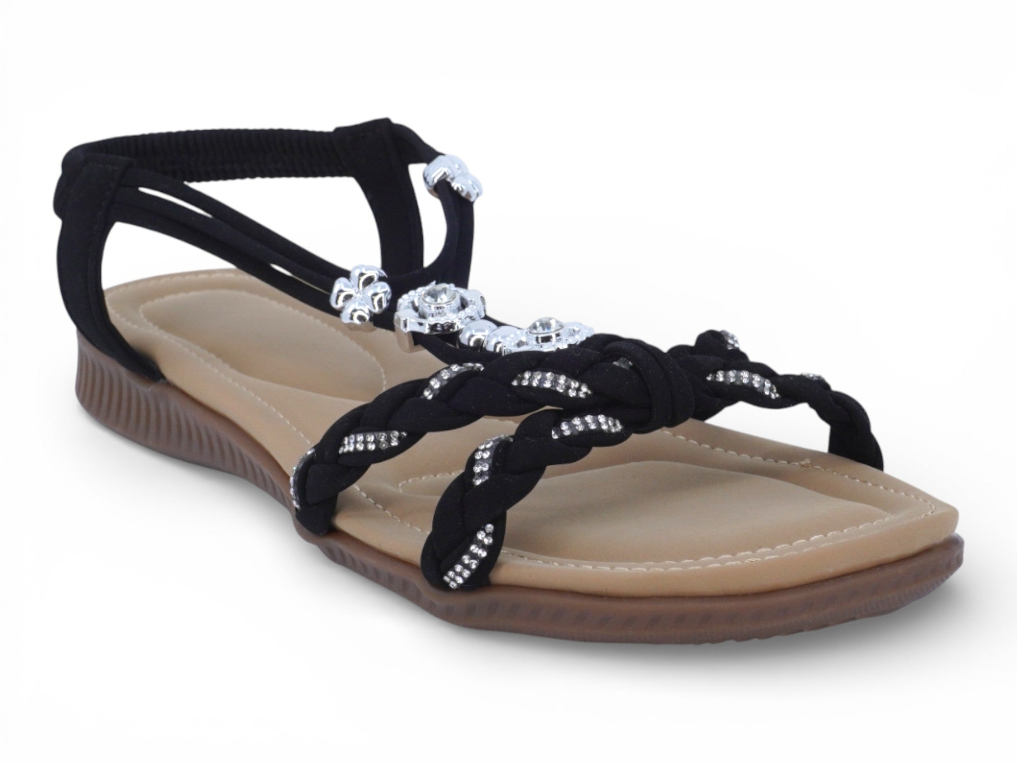 Women's Black Brexlee Padded Sandal