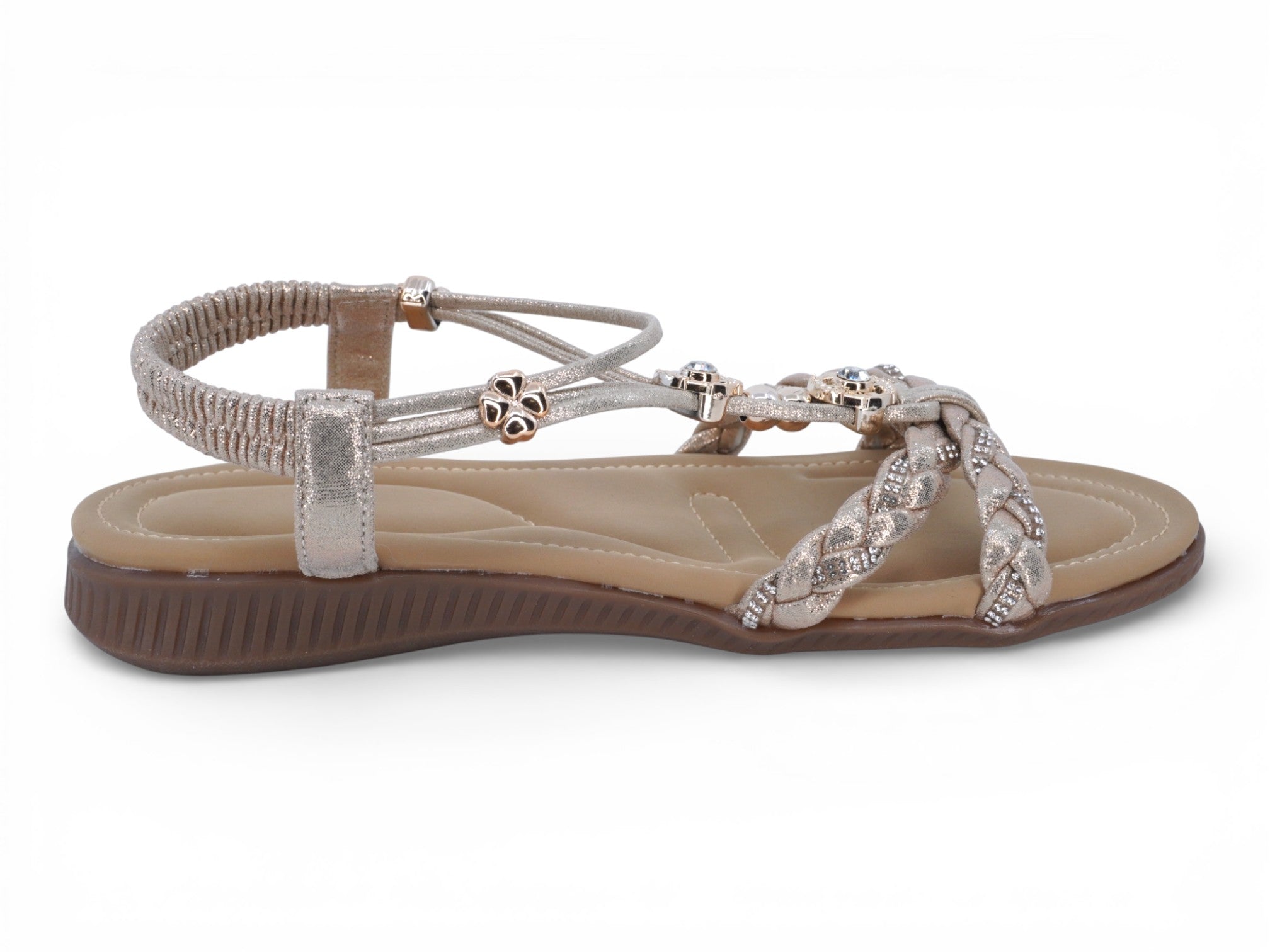 Women's Gold Brexlee Padded Sandal