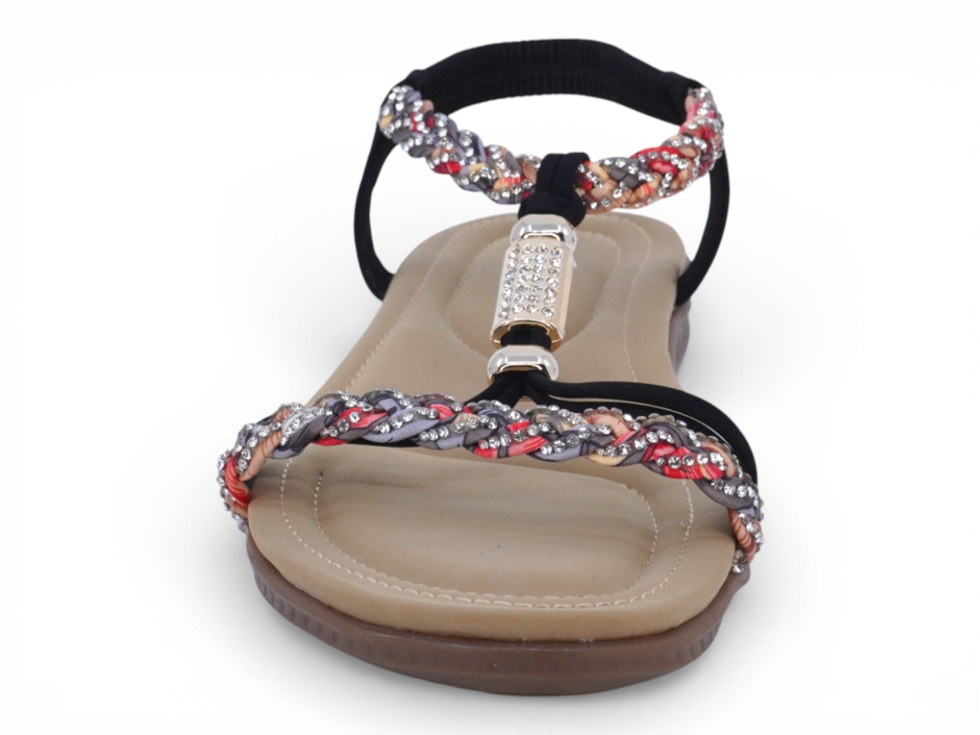 Women's Black Deia Padded Sandal