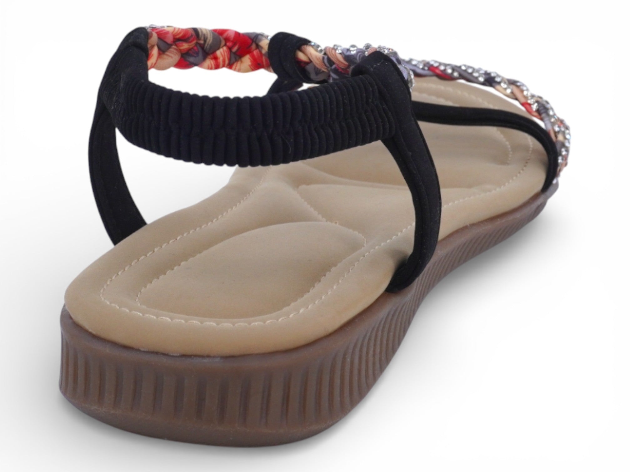 Women's Black Deia Padded Sandal