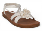 Women's White Petunia Sandal