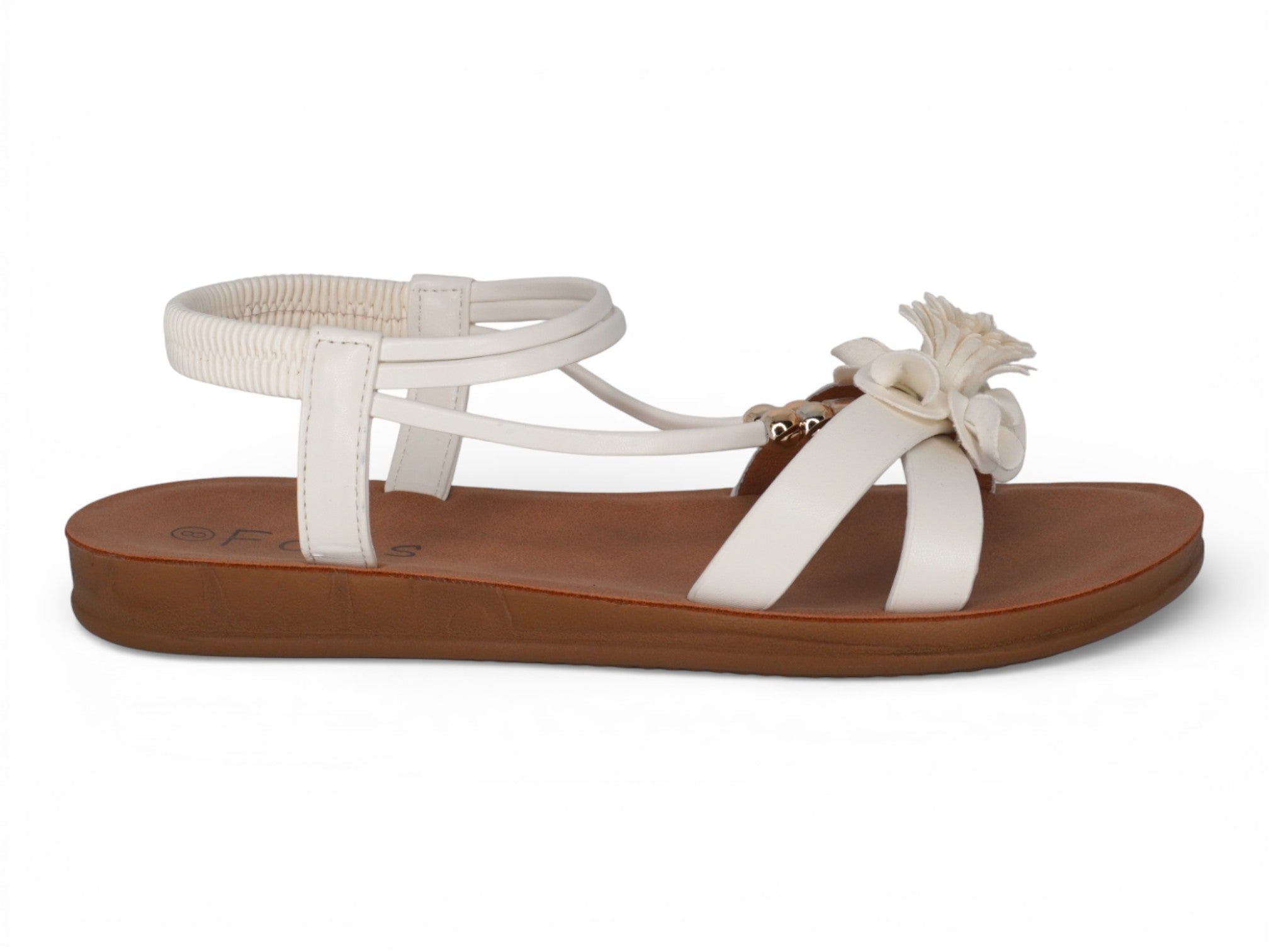 Women's White Petunia Sandal