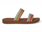 Women's Rainbow Raffia Sandal