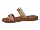 Women's Rainbow Raffia Sandal