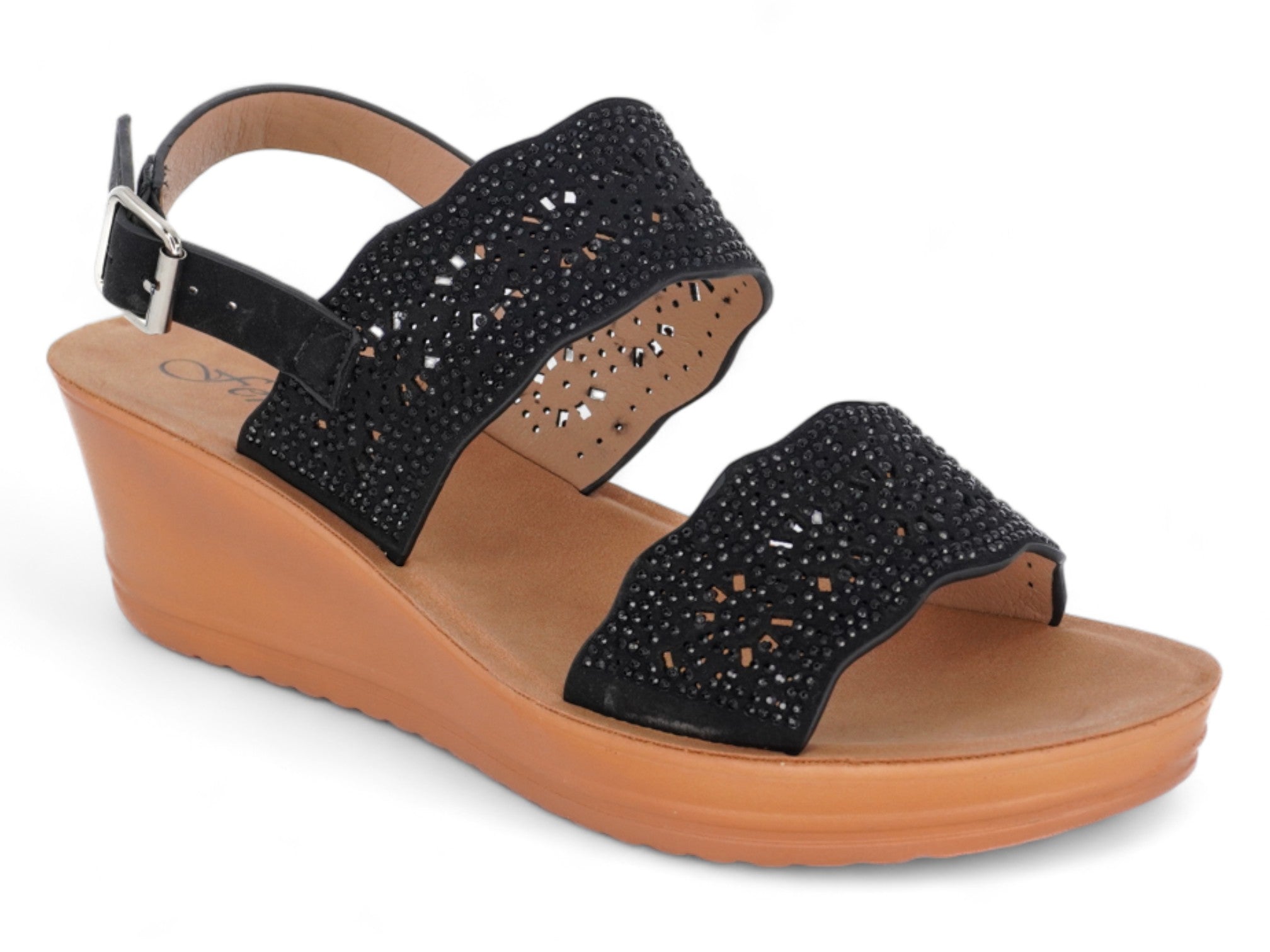 Women's Black Constance Wedge