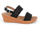 Women's Black Constance Wedge