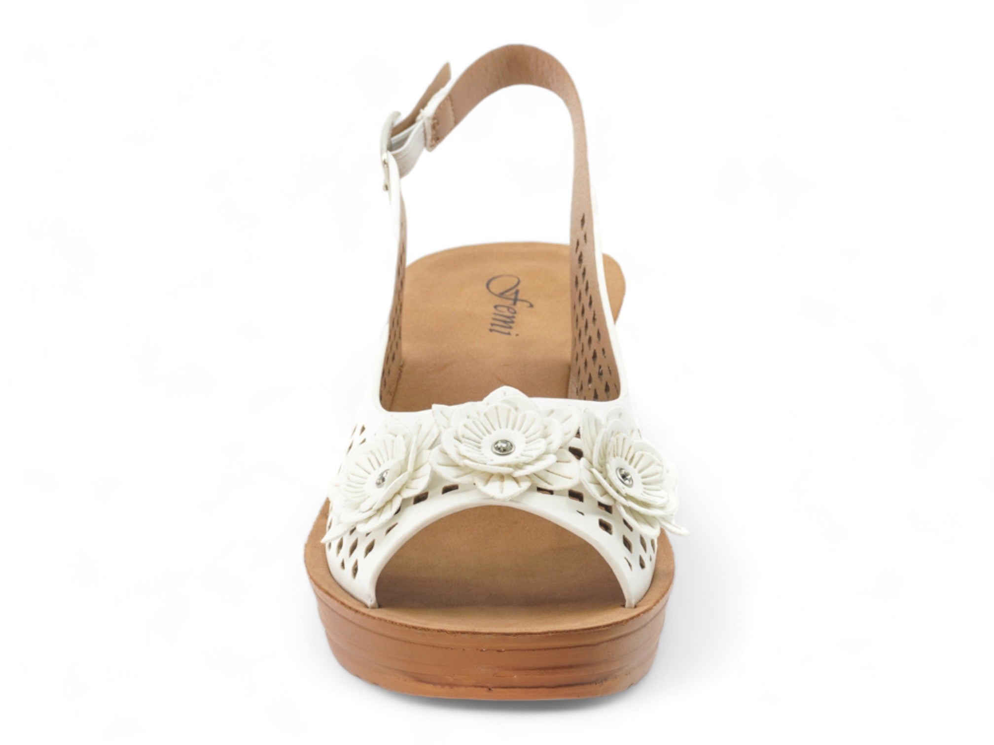 Women's White Pheobe Wedge