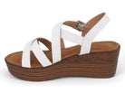 Women's White Zelda Wedge