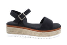Women's Black Leilani Platform Espadrille