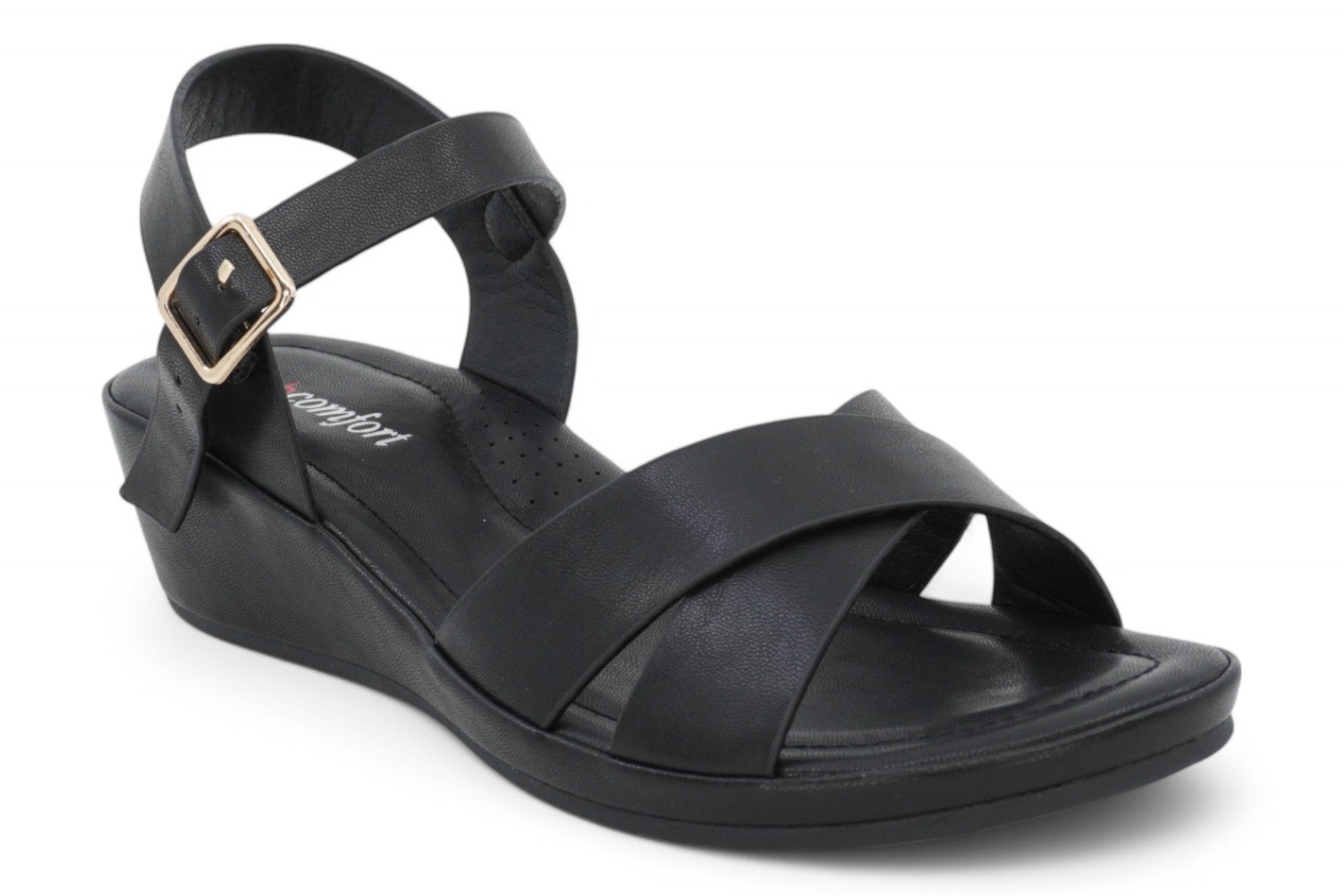 Women's Black Pandora Wedge