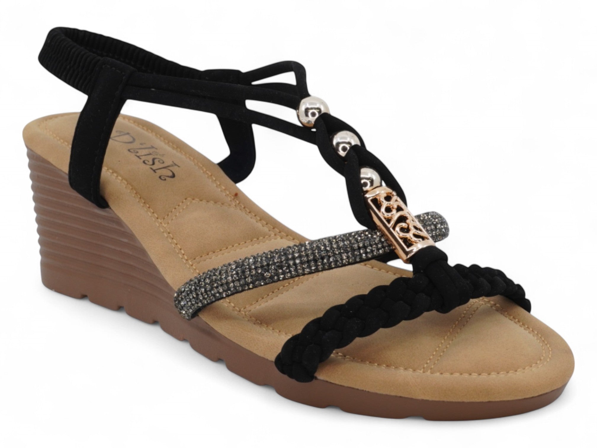 Women's Black Kiara Wedge