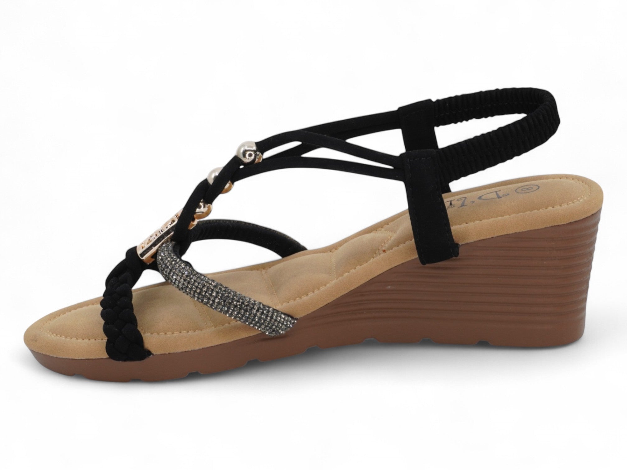 Women's Black Kiara Wedge