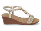 Women's Gold Shell Wedge