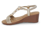 Women's Gold Shell Wedge
