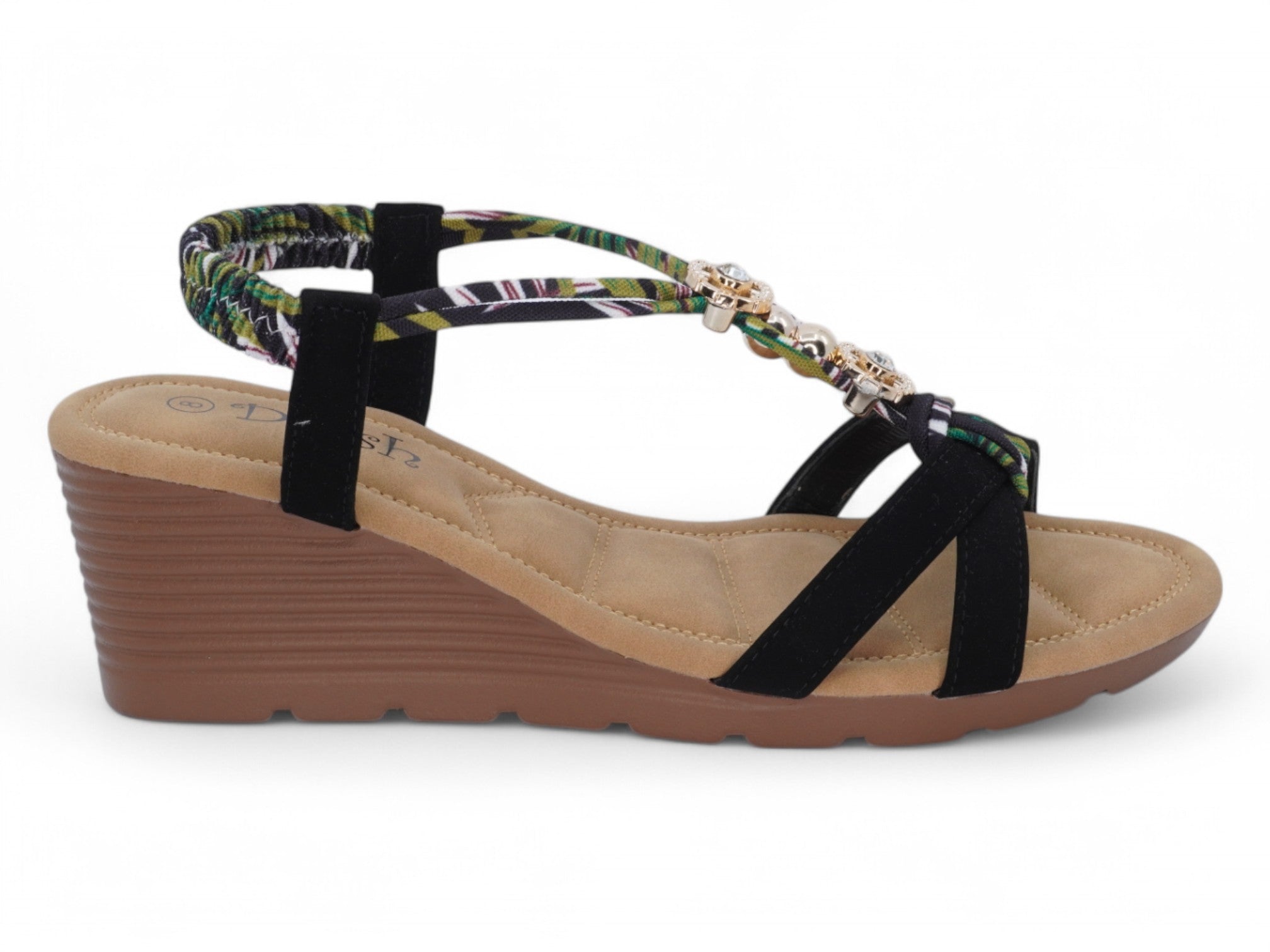 Women's Black Bahama Wedge
