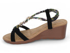 Women's Black Bahama Wedge
