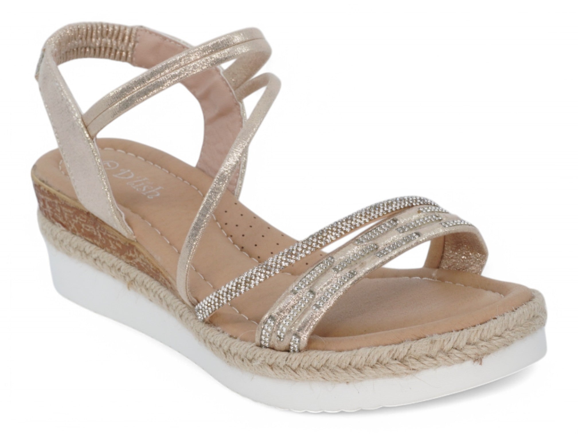 Women's Champagne Alexia Wedge