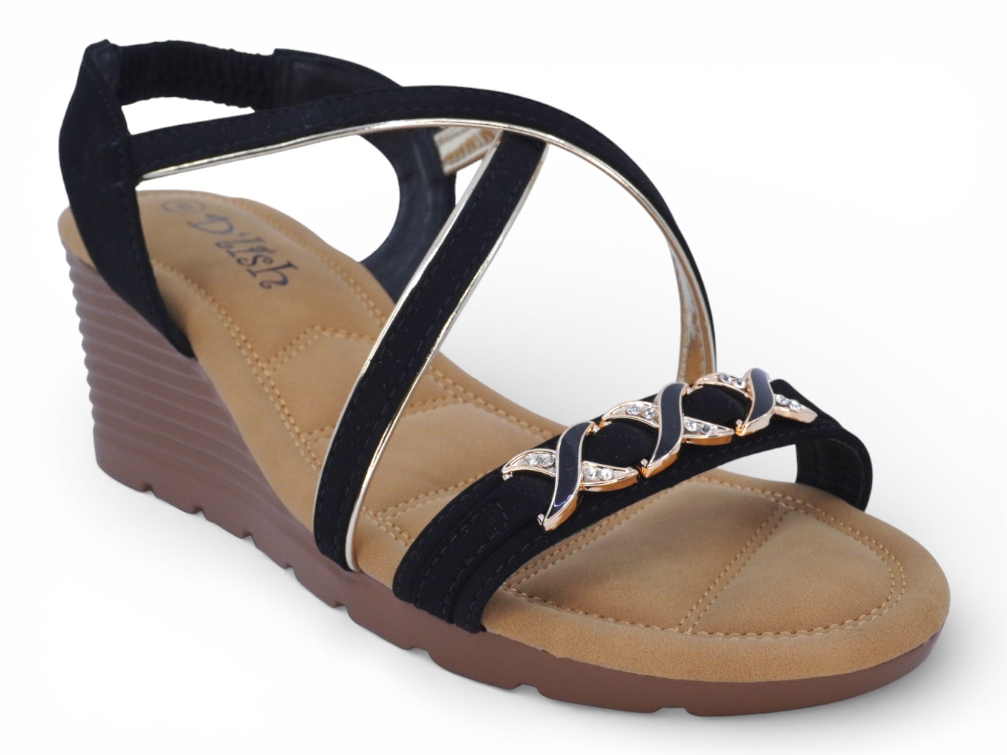 Women's Black Soraya Wedge
