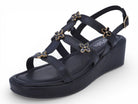 Women's Black Dolores Gladiator Wedge