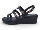 Women's Black Dolores Gladiator Wedge