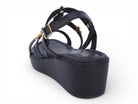 Women's Black Dolores Gladiator Wedge