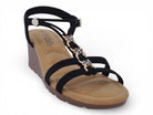 Women's Black Shayla Wedge